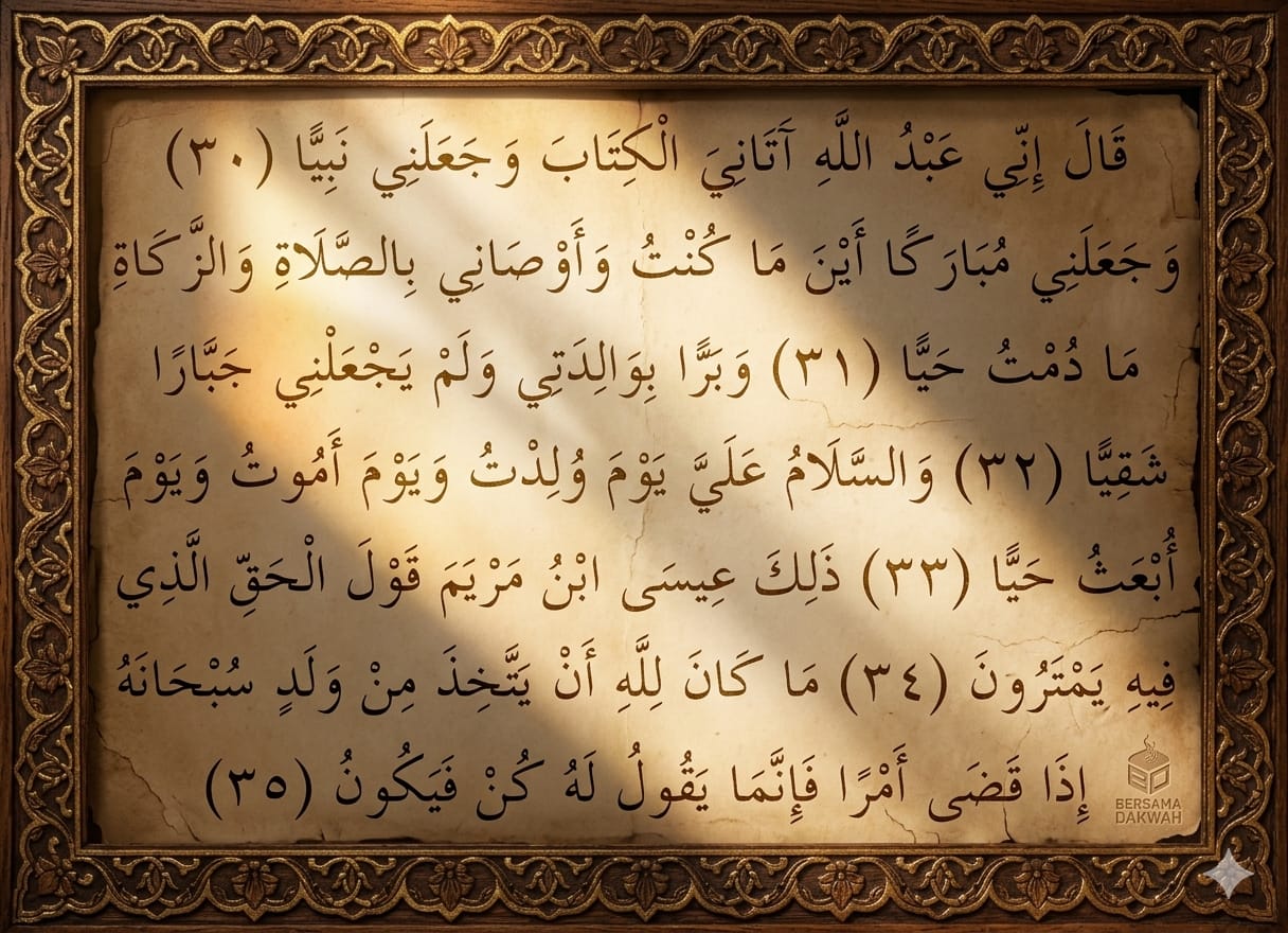 Read more about the article Saat Bayi Bicara Membela Ibunya: Kisah Nabi Isa dalam QS Maryam 30–35
