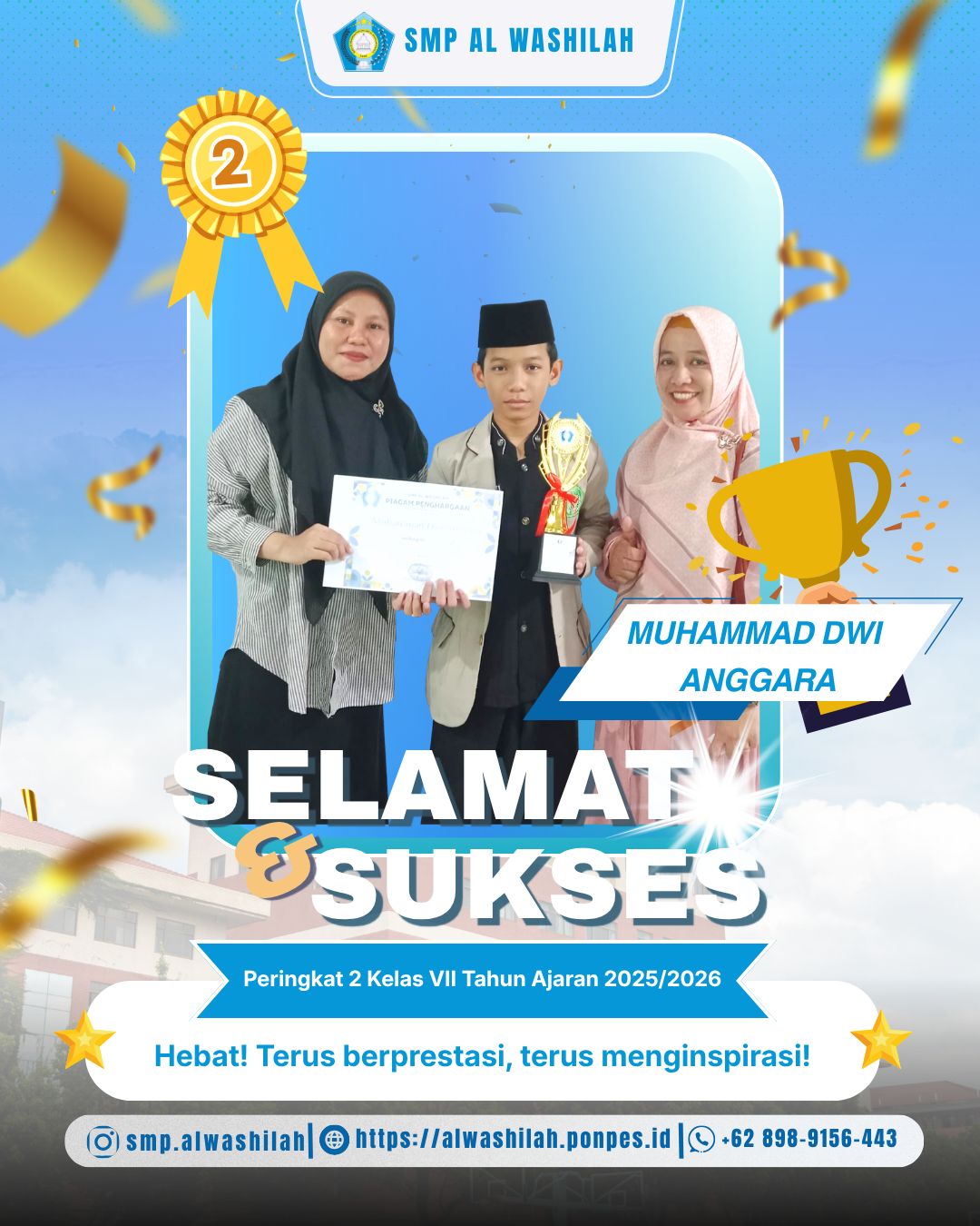 Read more about the article SANTRI BERPRESTASI PONDOK PESANTREN AL WASHILAH JAKARTA